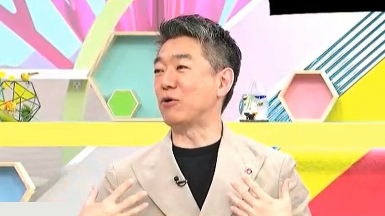 橋下徹氏（関西テレビ「ドっとコネクト」4/27放送より）