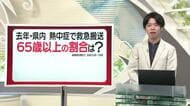 【天気／山形】天気ふりかえり＆熱中症救急搬送65歳以上の割合は？　中村友祐気象予報士の天気予報(1)
