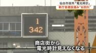 仙台市役所の電光時計　建て替え工事でまもなくお別れ　商店街では歴史を振り返る展示イベントも〈仙台市〉