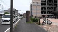 「木じゃない!?」横浜の歩道の真ん中に謎の“巨木”　正体は下水道施設でコンクリート製