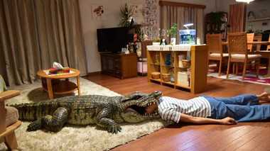 榮倉奈々ワニに食われて死んだふり!? 本物のワニの名付け親にも