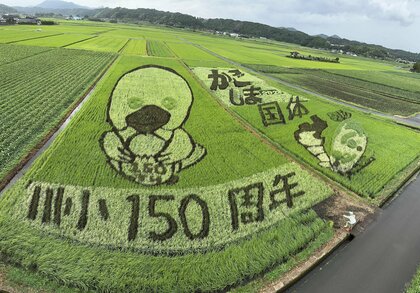 鹿児島の田んぼが巨大なキャンバスに！　２０２６年は農業と芸術の「二刀流」が出現予定！