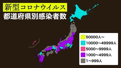 新型コロナウイルス 累計国内感染者数【最新情報】