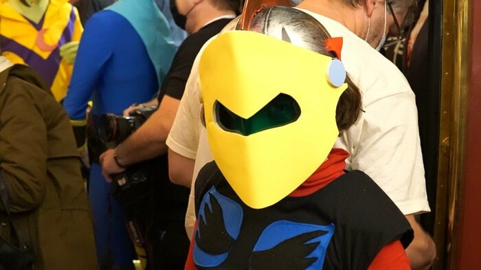 UFOロボグレンダイザーの主人公のコスプレをする子供