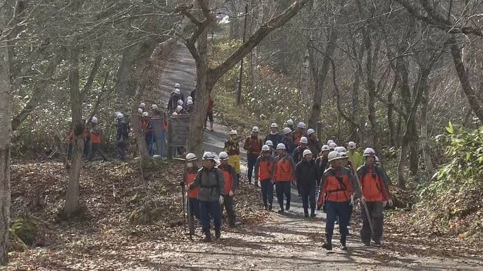 捜索活動(長野県山ノ内町)