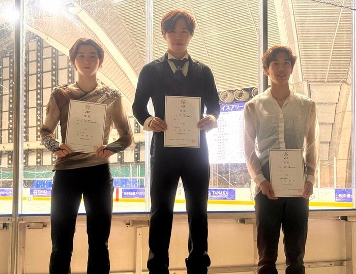 シニア男子表彰台（東京選手権）