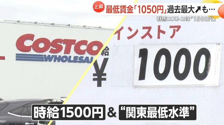 【切実】「太刀打ちできない」群馬コストコは既に時給1500円…休日2000円超　周辺店舗は光熱費と食材高騰に悲鳴…最低賃金過去最大UPへ議論本格化　｜FNNプライムオンライン