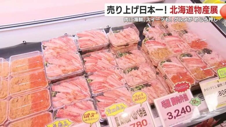 売り上げ日本一! 鹿児島市の山形屋で「北海道の物産と観光展」 肉に海鮮、スイーツも! 魅力のグルメがめじろ押し|FNNプライムオンライン