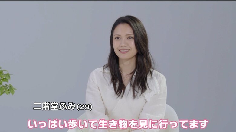 新CMでは、鳥やテントウムシと戯れる二階堂さんの姿も