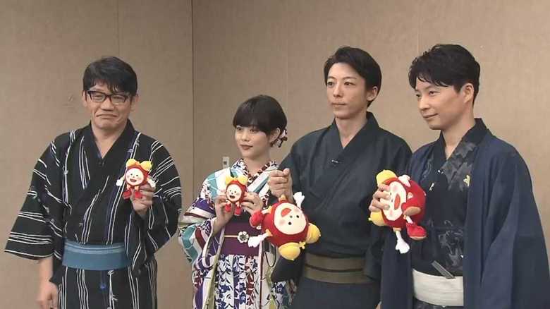 星野源のあだ名は「ホワイトアスパラ」? 高橋一生・高畑充希らと浴衣姿で映画裏話を披露