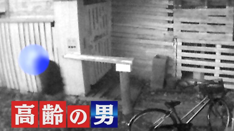 防犯カメラの映像（福岡・小郡市）