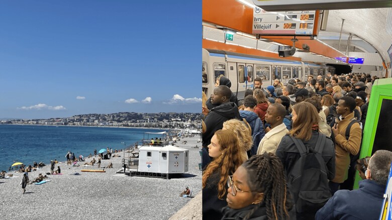 バカンスに行くかパリの満員電車に揺れるか　決断のときが迫る