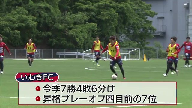 いわきFC　昇格プレーオフ圏内目前の7位