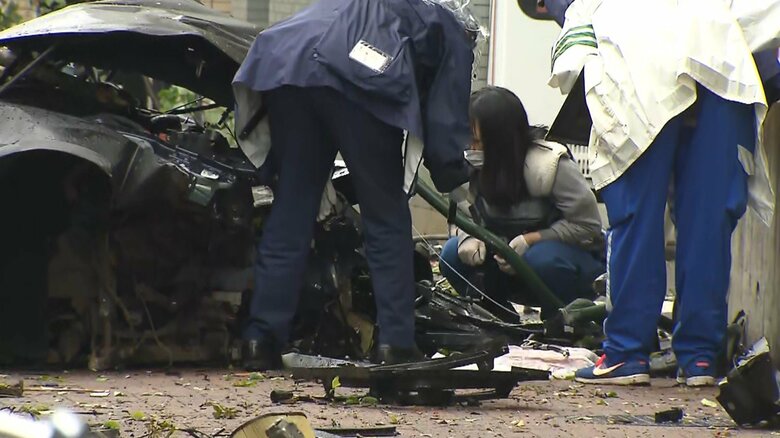 発生直後の現場の様子（東京・港区 2022年6月15日）