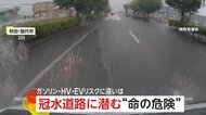 【検証】水深60cmの冠水道路に車が突っ込むと…ガソリン＆ハイブリッド車はエンジン停止、EVは警告灯　JAF「可能な限り迂回を」