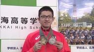 【デフバド森本悠生選手が高校で報告会】デフリンピック東京大会で金・銀メダル「みんなの応援のおかげ」と感謝…そして「4年後もメダルを取る」＜札幌市＞