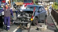 夫婦乗るレンタカーとミキサー車が正面衝突 運転の70歳夫が死亡、2人重傷　レンタカーが対向車線にはみ出したか　鳥取・八頭町