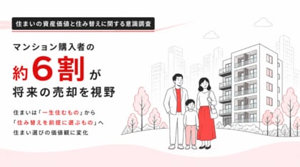 「住まいの資産価値と住み替えに関する意識調査」マンション購入者の約6割が将来の売却を視野