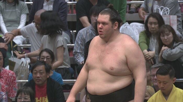 朝乃山と対戦した獅司