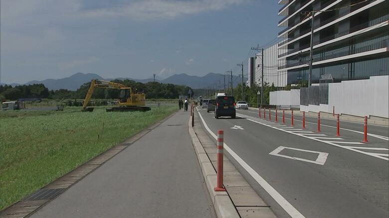 2車線から最大6車線も可能な道幅に交差点は立体交差　県道大津植木線を多車線化にアクセス道路も　総事業費195億円で2028年度完成目指す｜FNNプライムオンライン