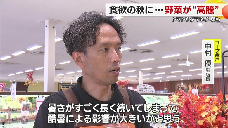 暑さや大雨で出荷数が減少した影響