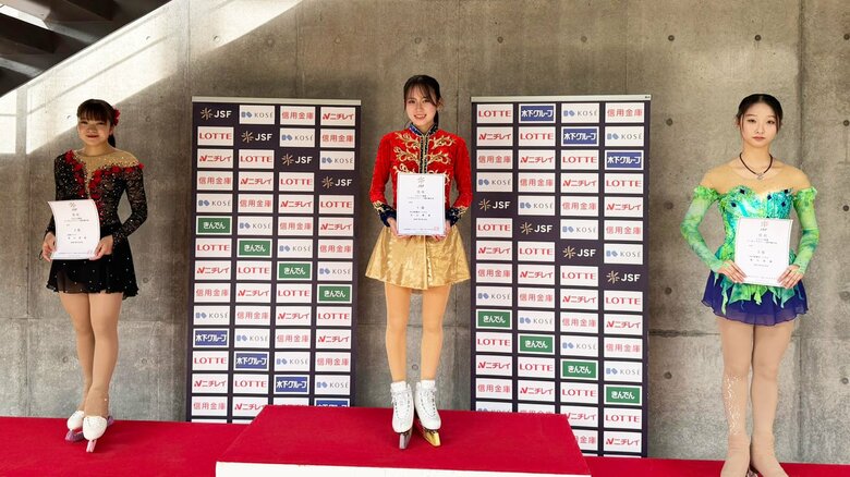 シニア女子表彰台（関東選手権）