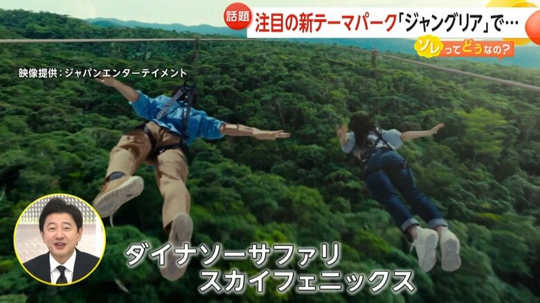 早くも話題となるジャングルの上空を飛ぶ「スカイフェニックス」