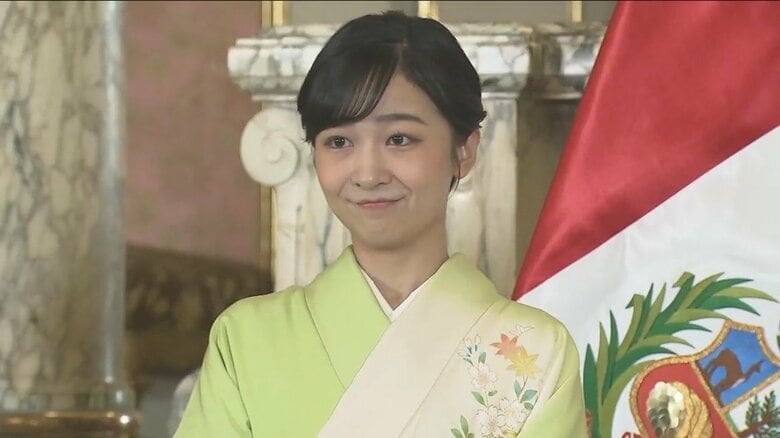 ペルー訪問時に着用された着物も眞子さんから引き継いだもの　2023年11月
