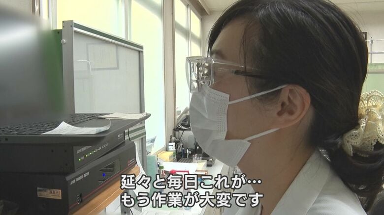 インタビューに答える小川医院のスタッフ