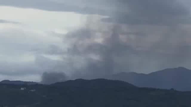 【速報】松江市八雲町で建物火災　黒煙上る…詳細を確認中（島根）