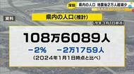 珠洲19.6％減 輪島16.8%減…能登半島地震以降で石川県内の人口が2万人余り減少 加賀地域は小幅