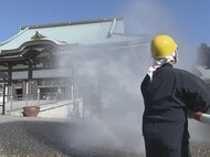 1949年法隆寺の火災を機に制定…1/26は『文化財防火デー』名古屋・日泰寺でも僧侶が参加し消火訓練
