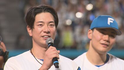 【日本ハム】ホーム最終戦完封負けも、セレモニーで松本剛「最後の最後にはファンの皆様と共に笑えるように」
