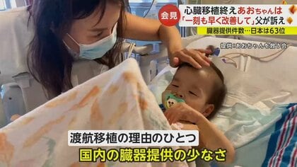 日米で心臓移植に成功した2人の女の子　渡米の背景には日本の臓器提供数の少なさ…世界で63位