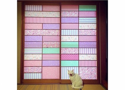 猫に“ズタボロ”にされた障子が「色鮮やかな布」で大変身…その後は破られていない? 投稿者に聞いた