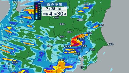 東京も帰宅時間帯にゲリラ雷雨の恐れ　アンダーパスや地下駐車場などの浸水、中小河川氾濫、竜巻や落雷などに警戒