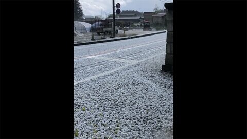 各地でひょうやあられ　九州から東北 大気不安定