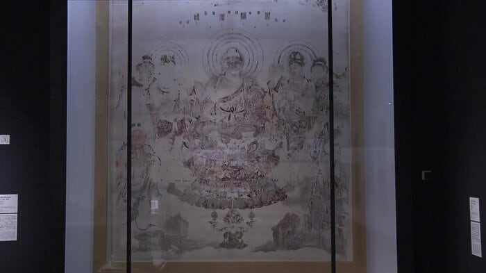 「法隆寺金堂壁画　九号壁　模本」　（桜井香雲　明治13（1880）年）