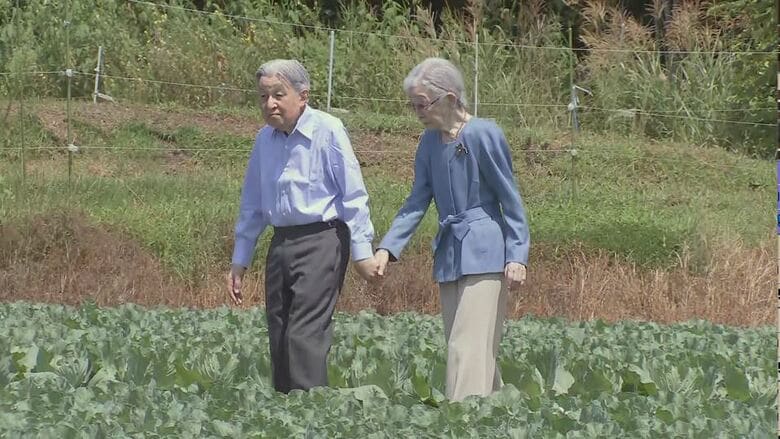 「良く育ってるみたいね」　軽井沢町で静養中の上皇ご夫妻がキャベツ畑を散策　育ち具合も気にされて　29日まで滞在予定｜FNNプライムオンライン