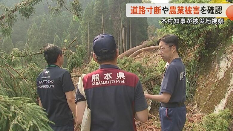 【記録的大雨】熊本県の木村知事が被災市町村回り被害状況を確認　熊本県全体の農林水産業の被害額は151億円超　国への支援求める｜FNNプライムオンライン