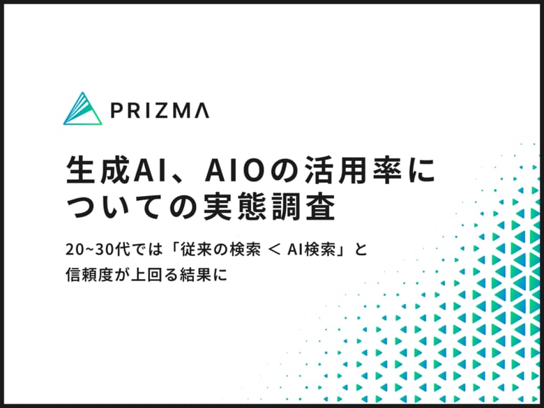 【20~30代では「従来の検索 < AI検索」と信頼度が上回る結果に】全世代でも2人に1人がAIを検索ドメインの代替として活用している実態が明らかに