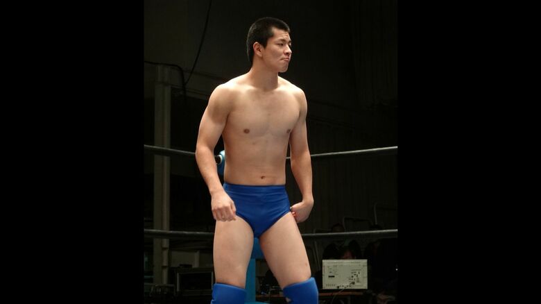 兄・優馬選手のデビュー当時(提供:全日本プロレス)