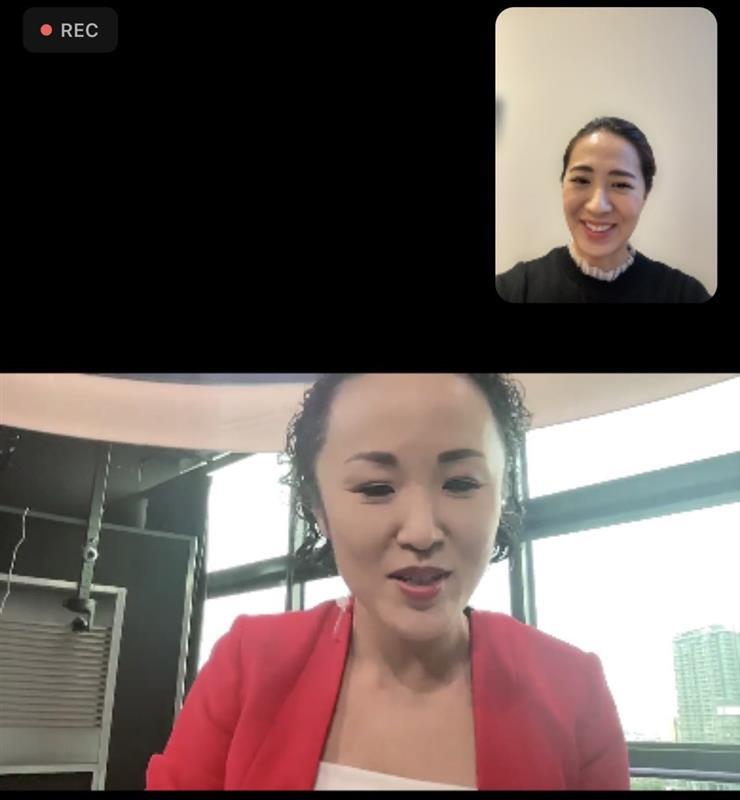 シンガポールの大井さんをリモートで取材