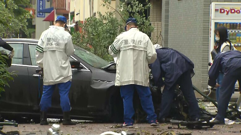 発生直後の現場の様子（東京・港区 2022年6月15日）