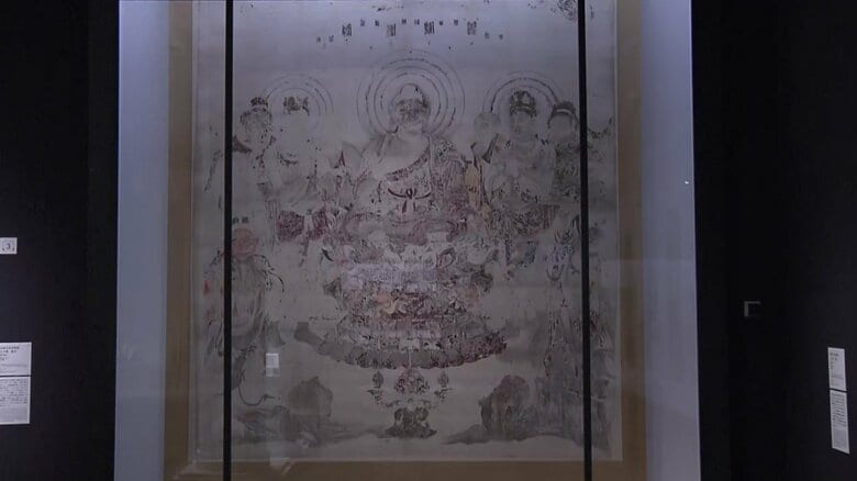 「法隆寺金堂壁画　九号壁　模本」　（桜井香雲　明治13（1880）年）