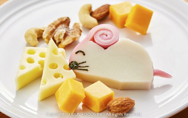 「ねずみ」の飾り切り