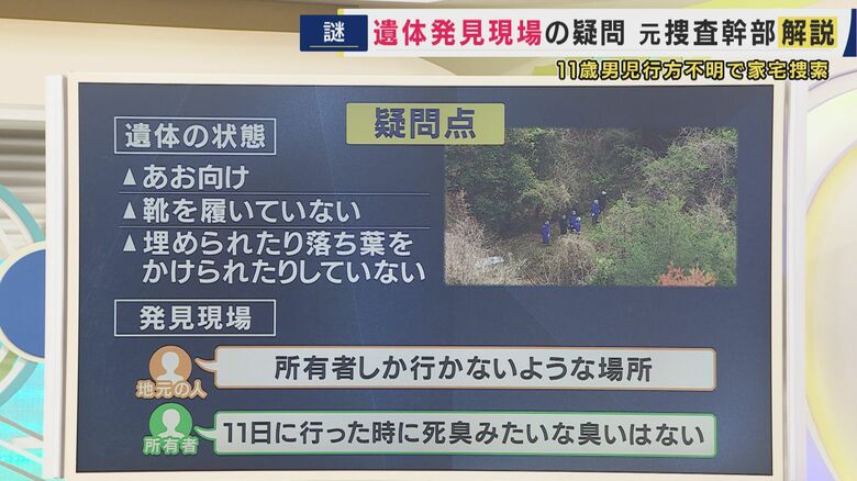 「仰向けの遺体」