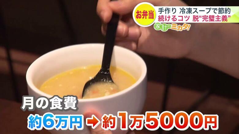 月の食費は6万円から1万5000円に