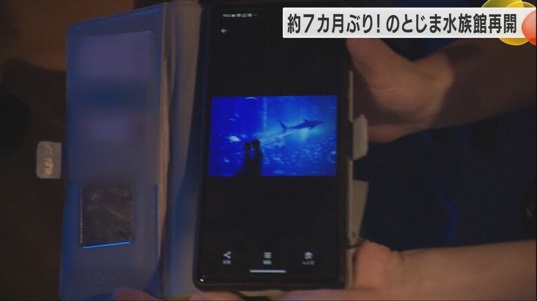 のとじま水族館でウェディングフォトを撮ったという