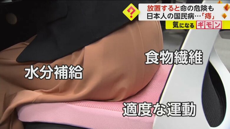 痔の予防には、適度な運動、水分補給、食物繊維をしっかり取ることも有効